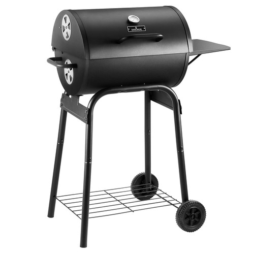 Charcoal grill with side - grill,
